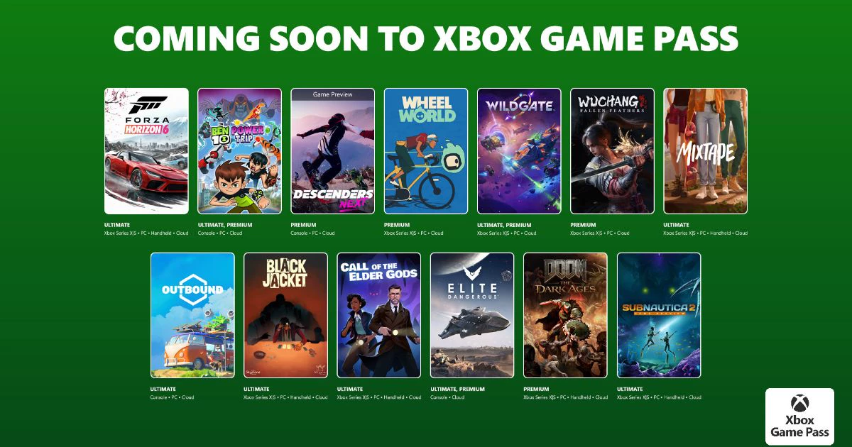 Xbox 게임패스, 5월 1차 추가 타이틀 소개