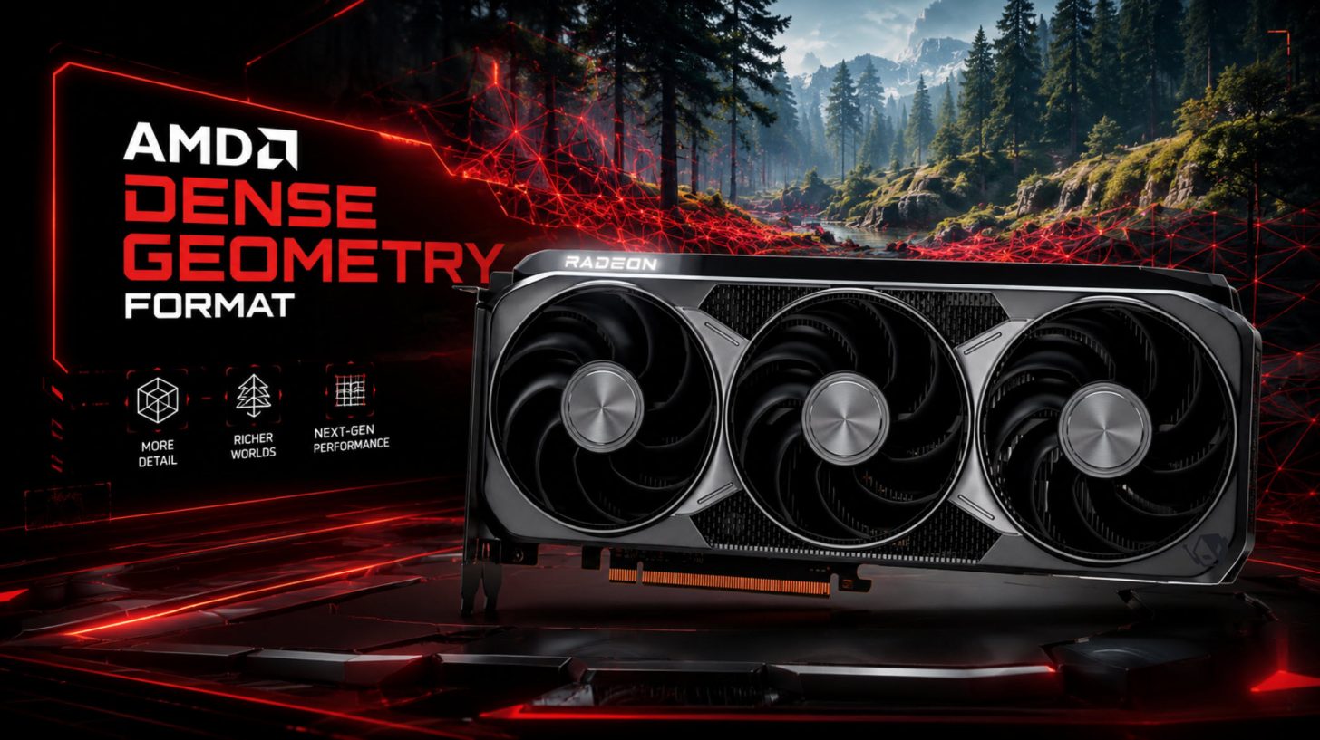 AMD DGF Tech Offers Massive Increase In Geometry In Ray Traced Games With Future RDNA GPUs, Achieves Up To 30% Compression With Current GPUs