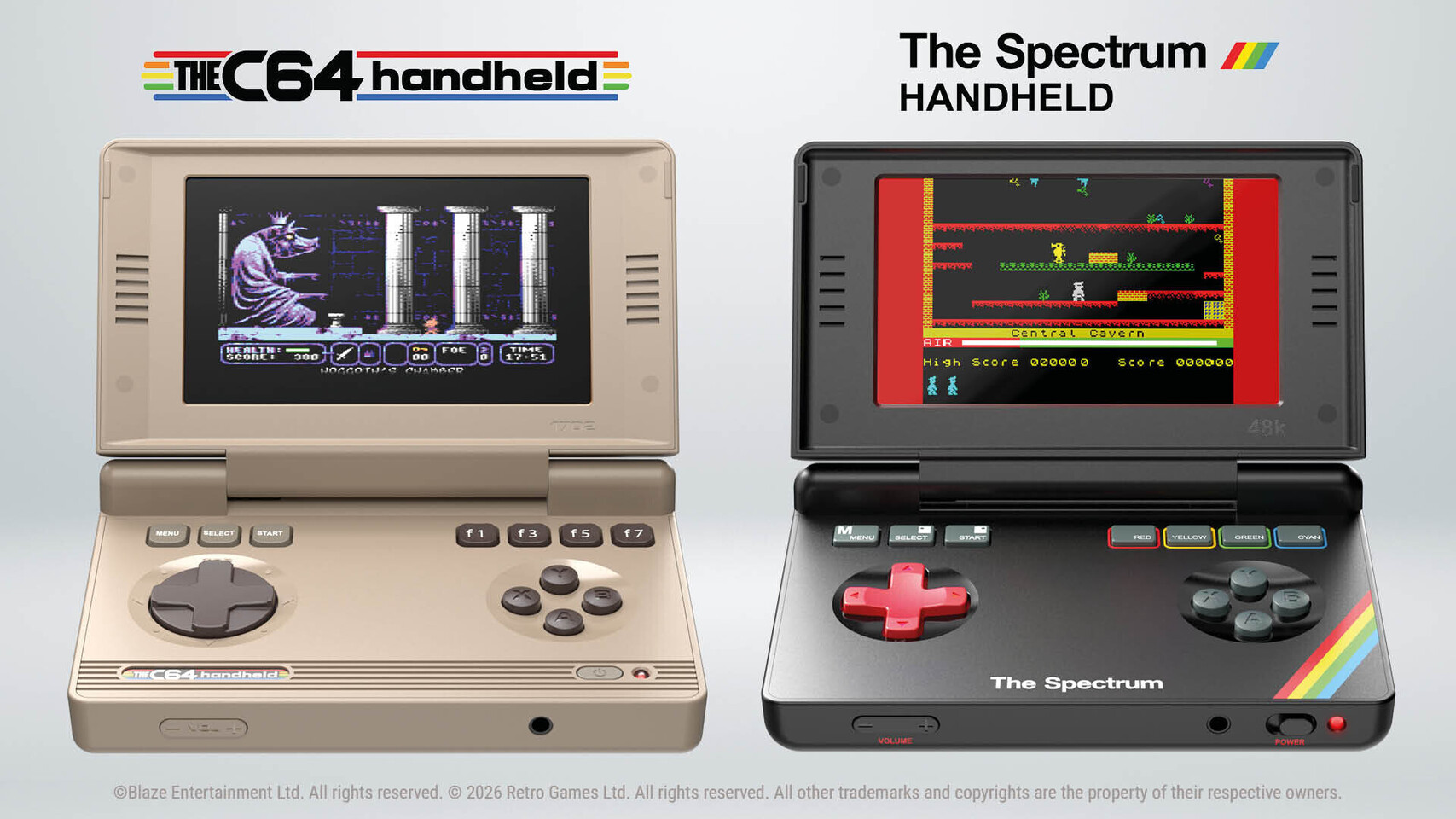 (PR) THEC64 and Spectrum Retro Gaming Handhelds Launch in October 2026 with 25 Built-In Games