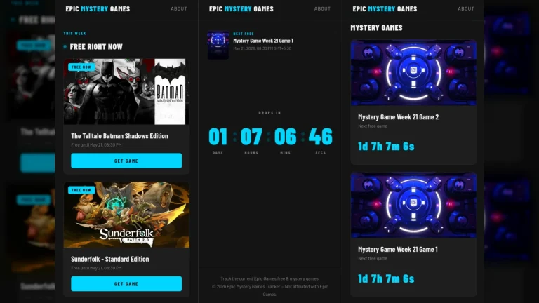 I got tired of the Epic Games Store loading everything just to check free games, so I built this