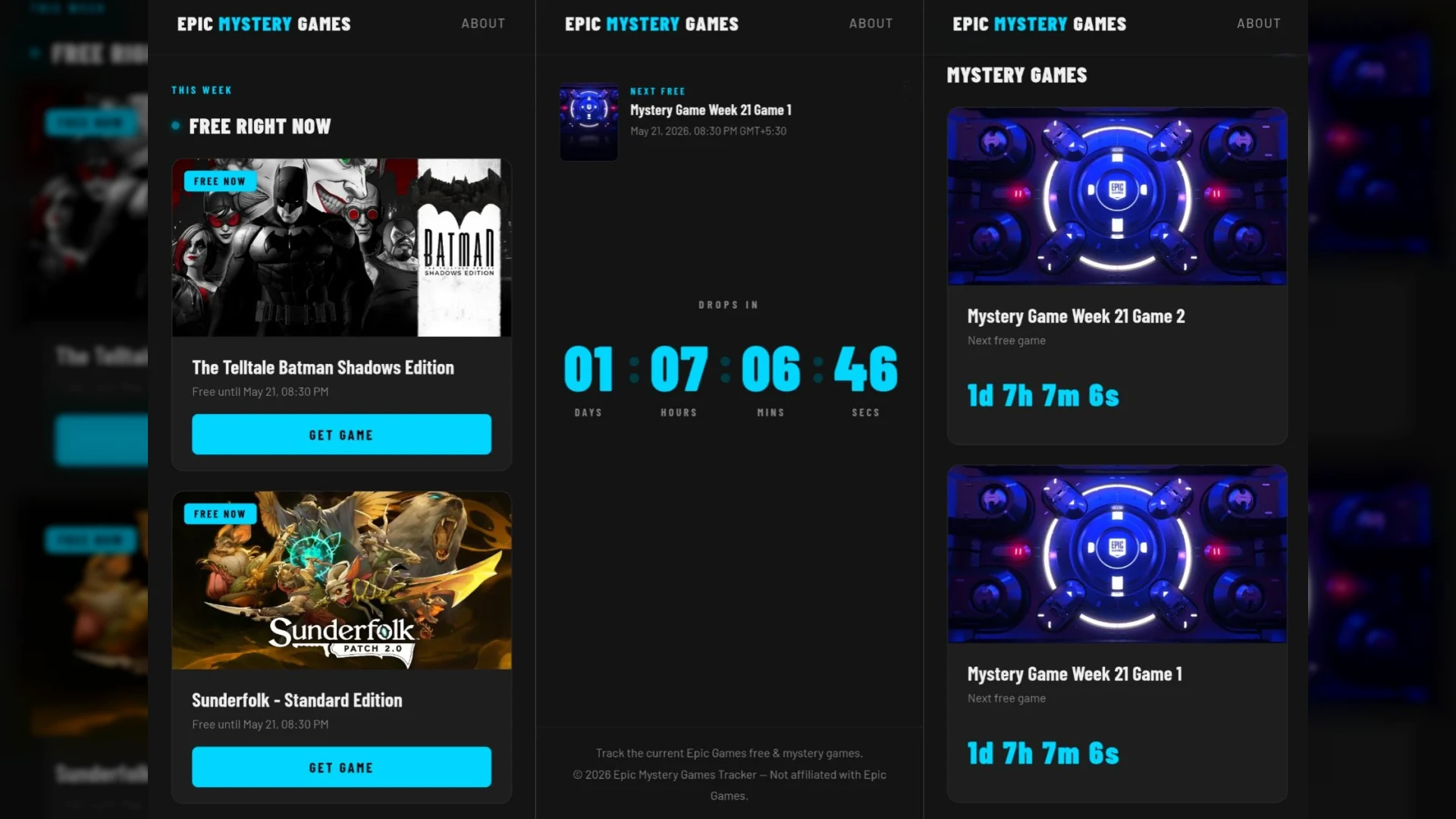 I got tired of the Epic Games Store loading everything just to check free games, so I built this