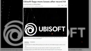 Ubisoft has announced a record €1.3 billion operating loss for its fiscal year ending March 2026