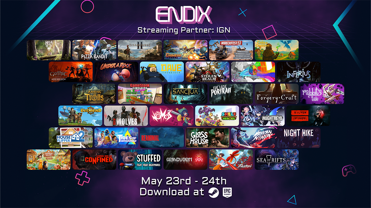 ENDIX, the Fully Free, Digital Gaming Expo, Is Now Live With Playable Demos, Panels, and Much More
