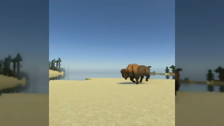 Sabertooth tiger hunting bison. Made by me