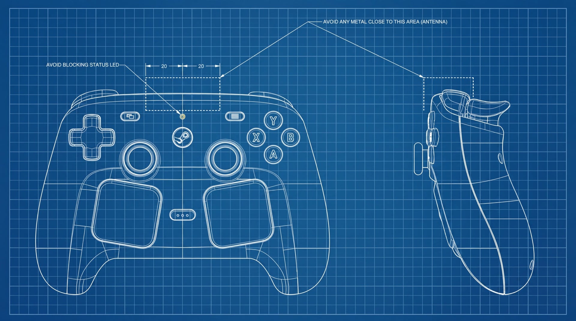 Steam Controller engineering diagram