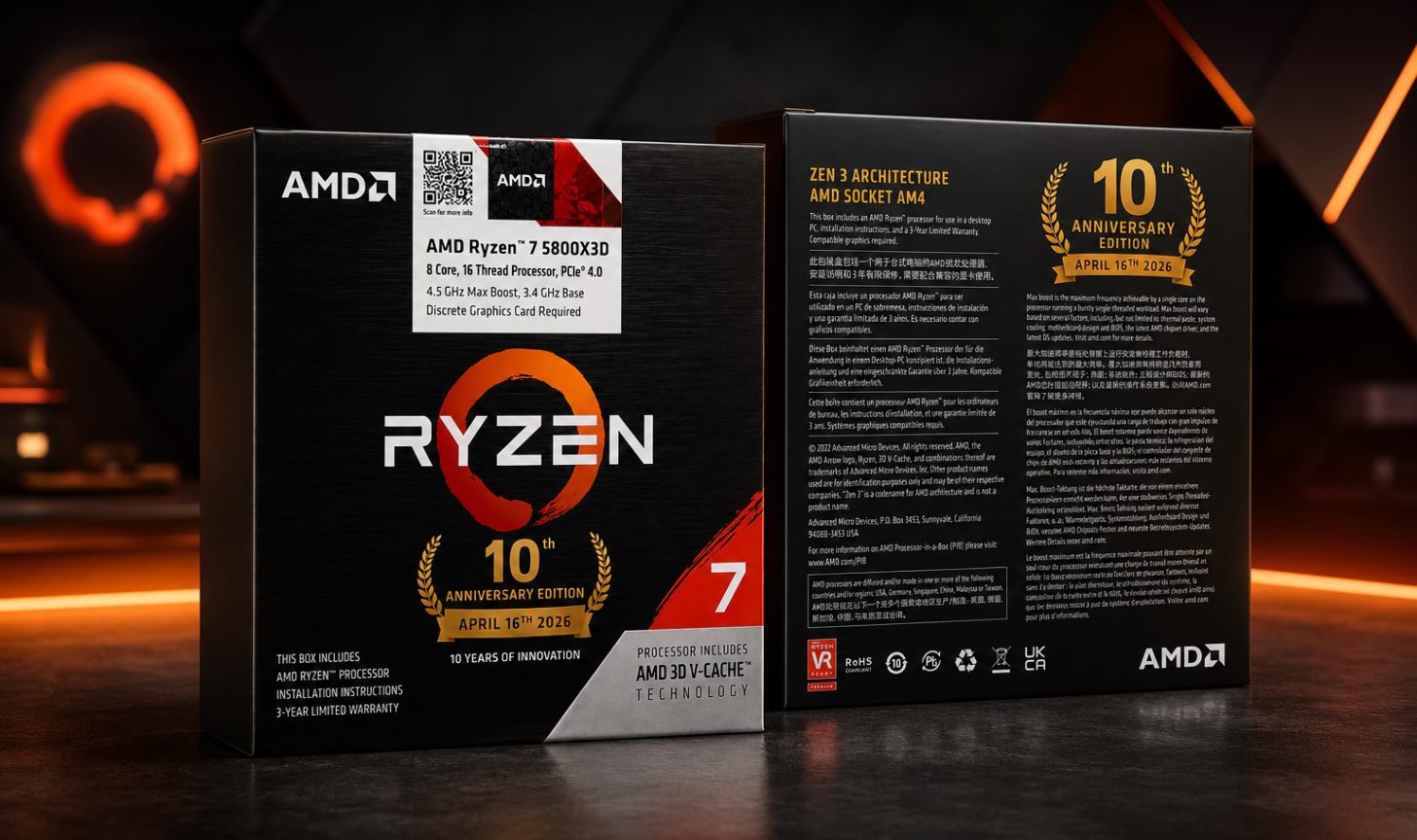 AMD Says It Had To Rebuild The Ryzen 5 5800X3D To Bring It Back For AM4’s 10th Anniversary