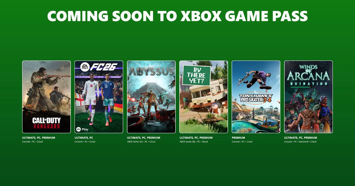 XBOX 게임패스, 6월 2차 추가 타이틀 소개