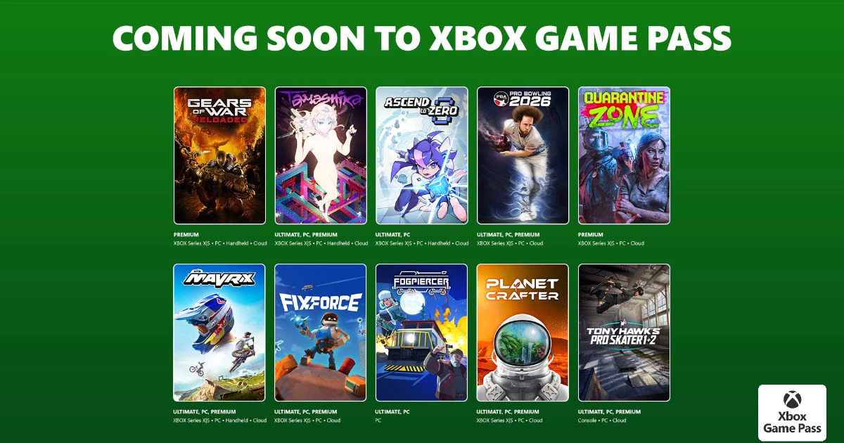 Xbox 게임패스, 7월 1차 추가 타이틀 소개