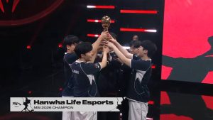 [MSI] ‘MSI 첫 출전’ 한화생명 풀세트 접전 끝에 창단 첫 우승 달성!