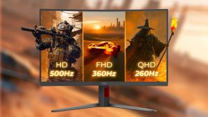 Forget dual mode, AOC's latest curved gaming monitor can switch between three resolution and refresh rate combos