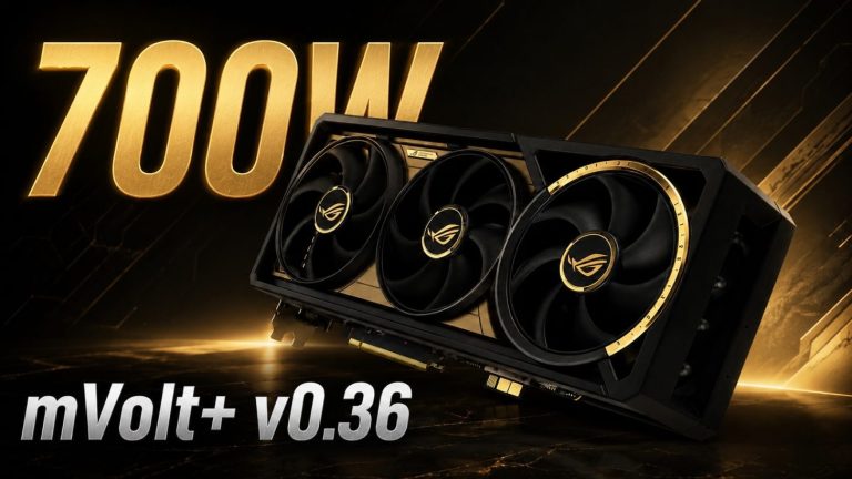mVolt+ Pushes RTX 5090 To 700W Without Shunt Modding, Nearly 21% Above NVIDIA’s Rated 575W TDP