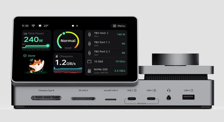 (PR) Pexar Launches PexarBolt Ultra TBT5 Dock With a 5-Inch Visual Dashboard on Kickstarter