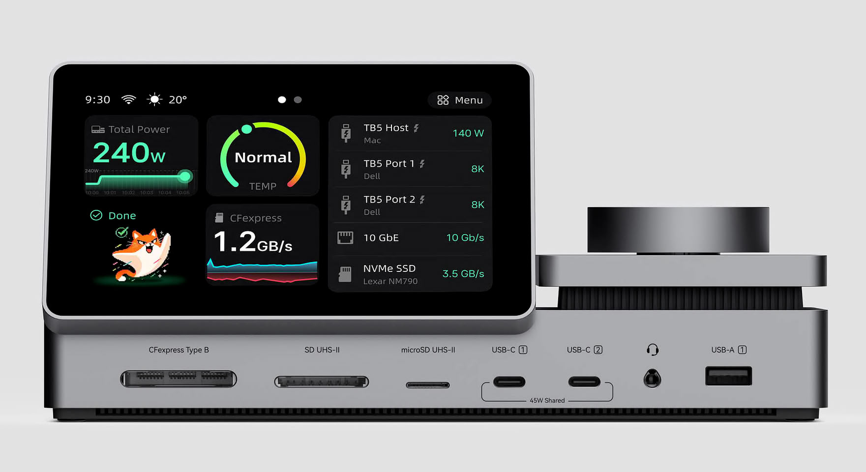 (PR) Pexar Launches PexarBolt Ultra TBT5 Dock With a 5-Inch Visual Dashboard on Kickstarter