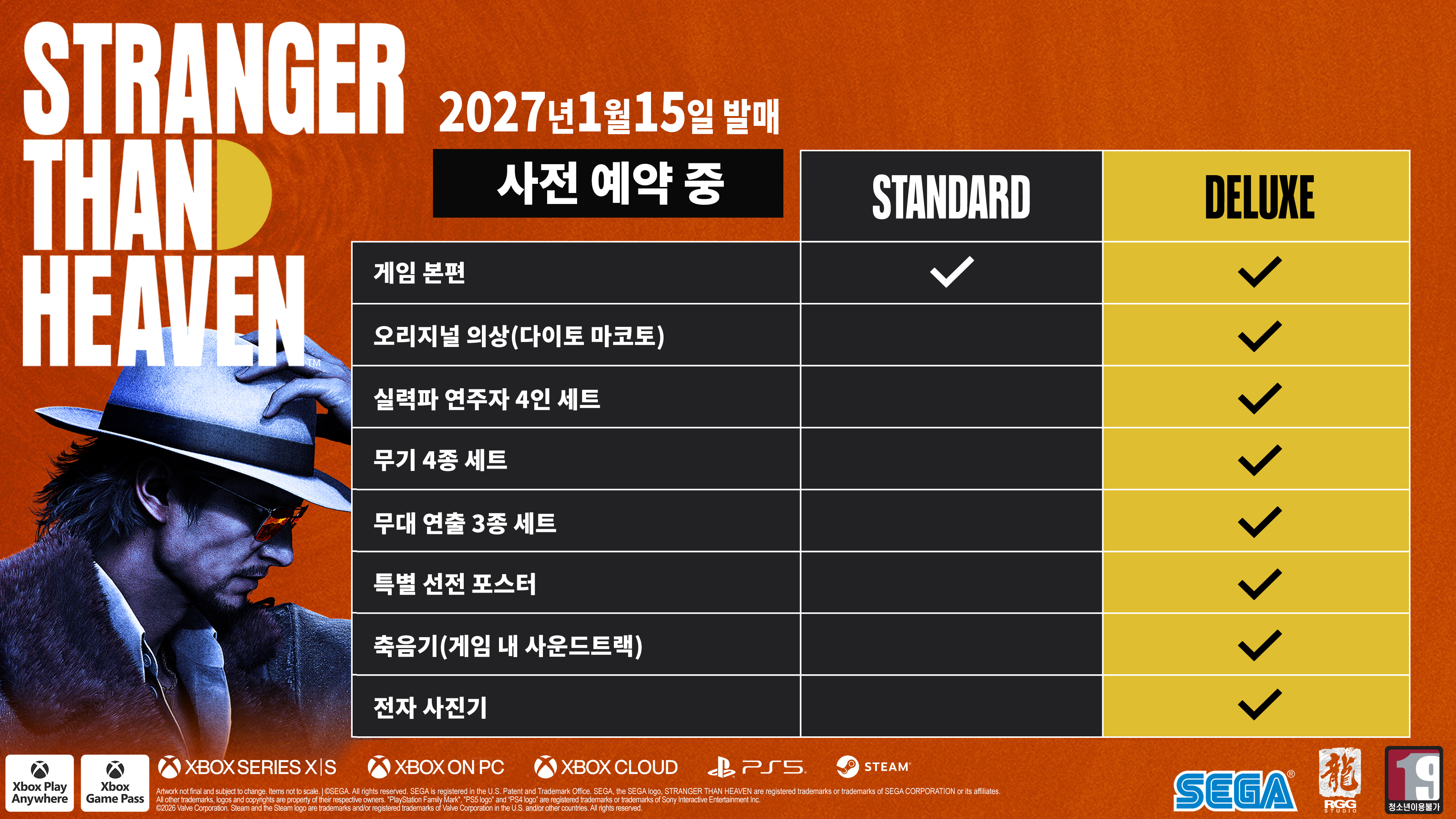 스탠더드·디럭스 에디션 구성 비교