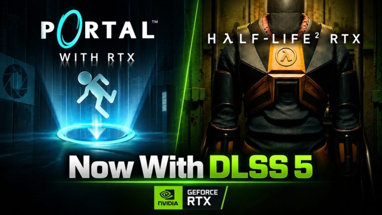NVIDIA DLSS 5 Neural Rendering Now Available In Portal With RTX And Half-Life 2 RTX Demo, Alongside 6X Multi Frame Generation